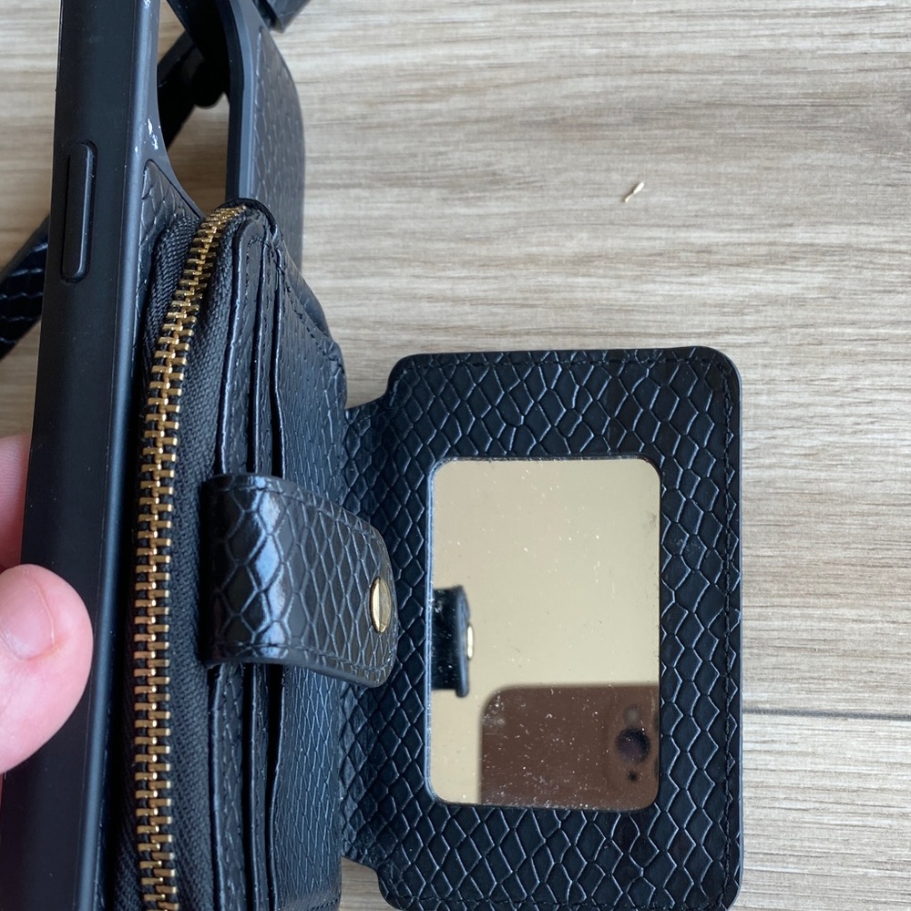 Bandolier Crossbody Phone Case with Gold Accents - Picture 3 of 8